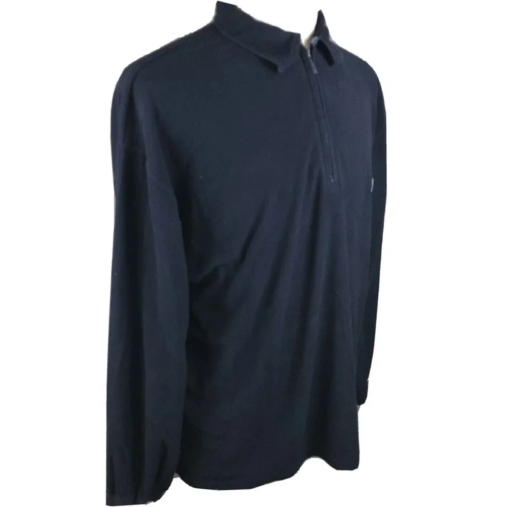Nautica Marine Denim Company 1/2 Zip Fleece Pullover Jacket Men's XL Yacht Rock